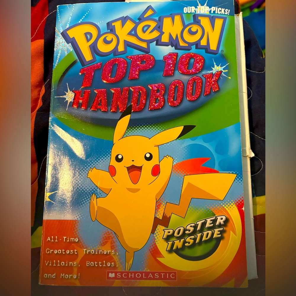 Pokemon Top 10 Handbook: Our Top Picks! Good condition/No Poster